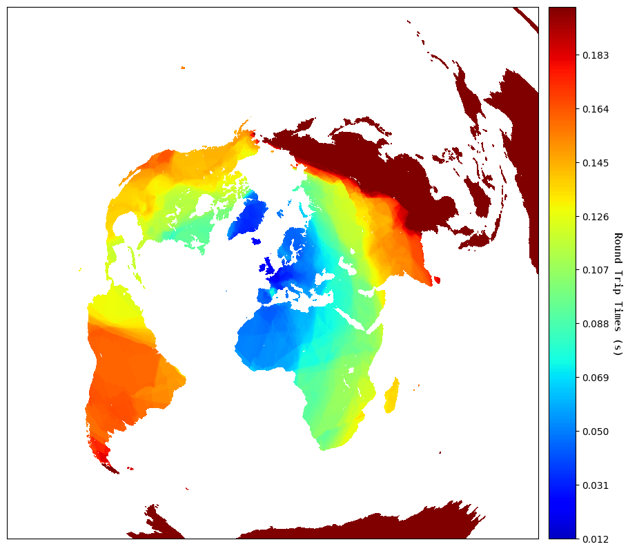 Heatmap of latency
