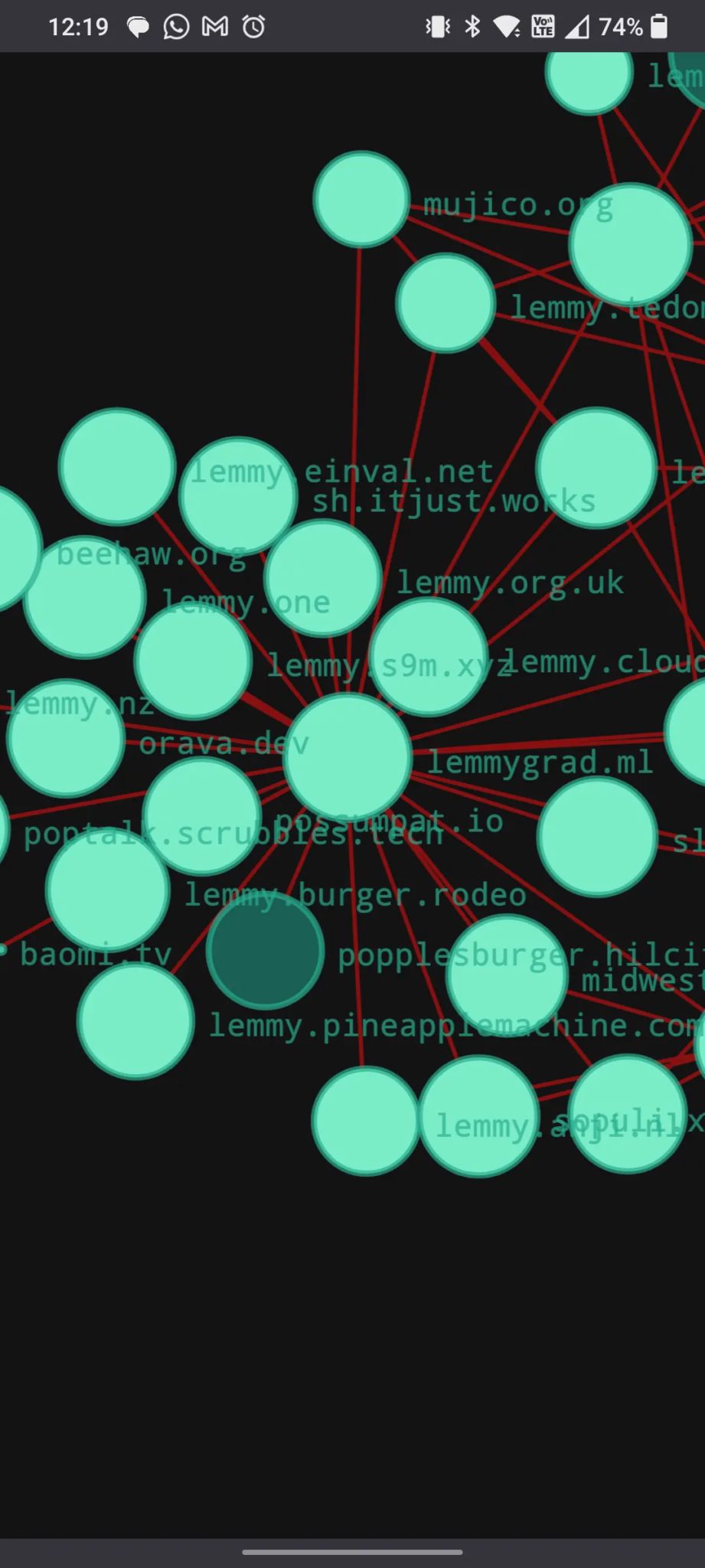 screenshot of lemmymap