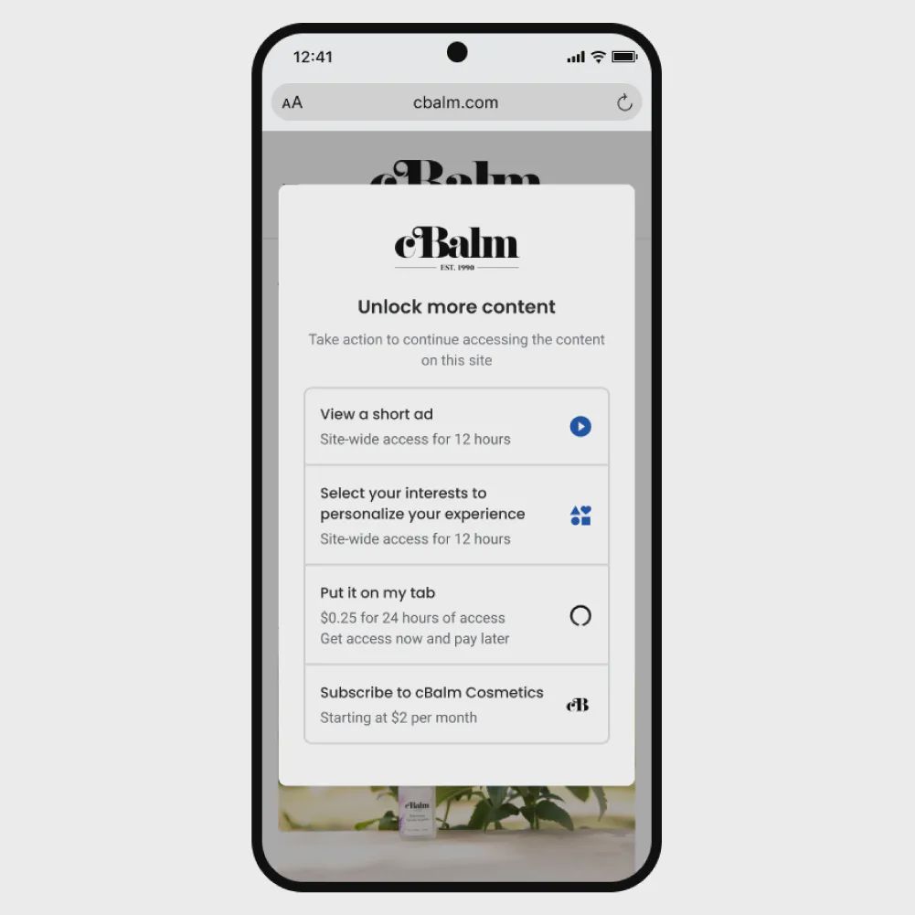 Paywall in action.
